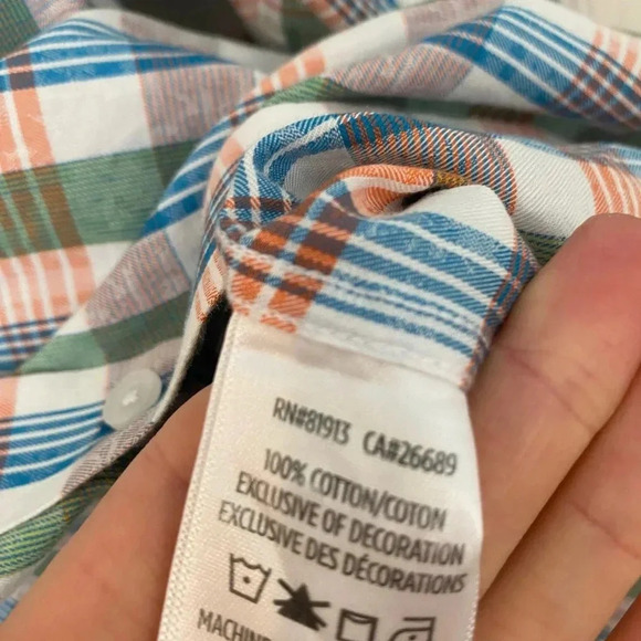 Robert Graham Mens Long Sleeve Plaid Button Down Short Size 2XL Business Casual - Picture 9 of 9